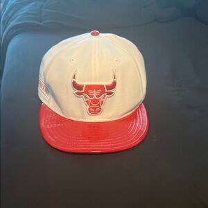 Chicago Bulls White and Red Cap